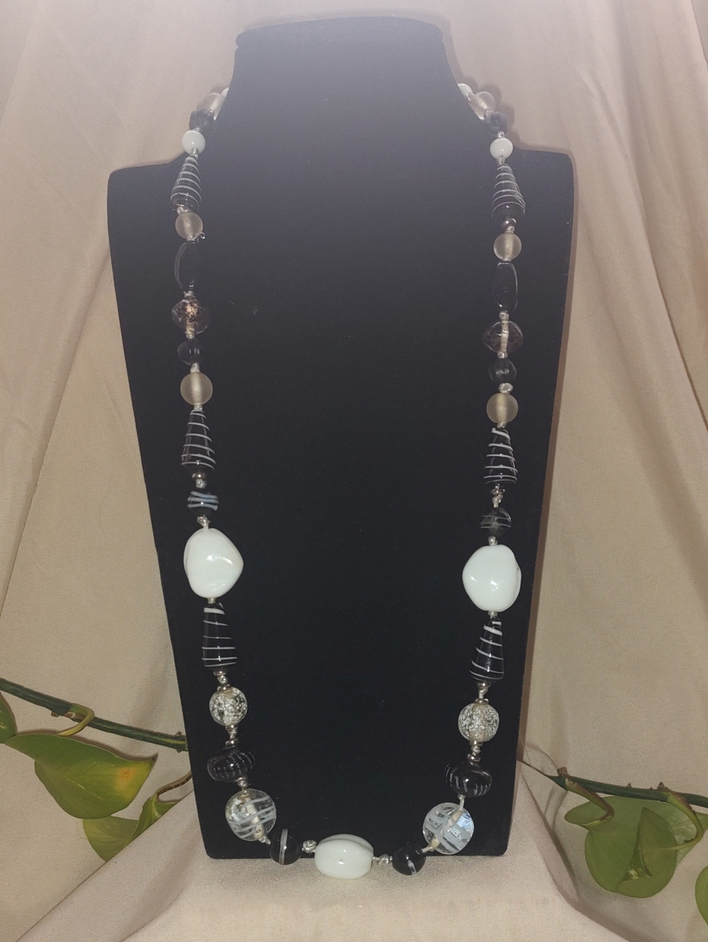 Lampwork Glass Bead Necklace